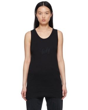 Ann Demeulemeester Seva タンクトップ - ブラック