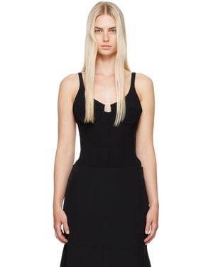 Magda Butrym Scoop Neck Romper - Black