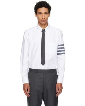 Thom Browne Thom E Oxford 4-bar Shirt - White