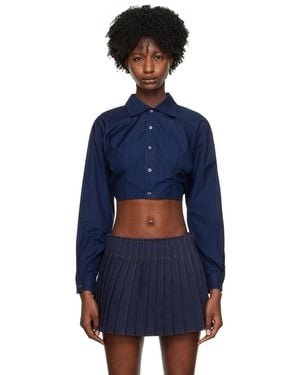 Ami Paris Ssense Exclusive Blue Shirt