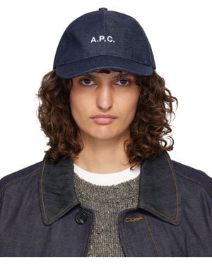 A.P.C. Charlie Baseball Cap - Blue