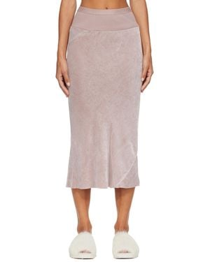 Rick Owens Tower Knee Bias Midi Skirt - Pink