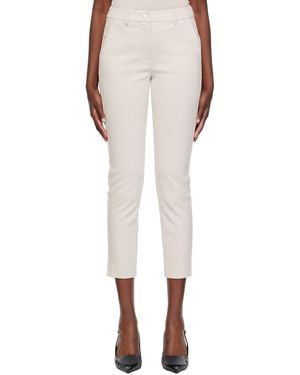 MM by Max Mara オフホワイト Farad トラウザーズ - マルチカラー