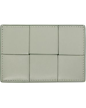 Bottega Veneta Green Cassette Credit Card Holder
