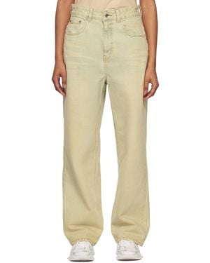 we11done Wide-Leg Jeans - Natural