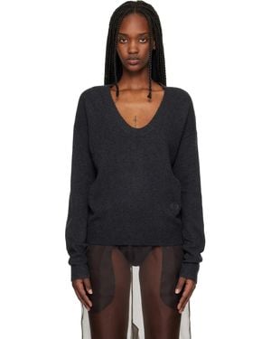 Commission U Neck Jumper - Black