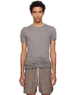 Rick Owens Tower Double S/S T-Shirt - Gray