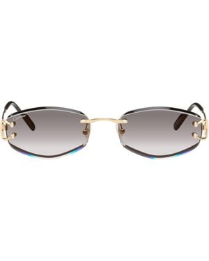 Cartier Classic C Motif Sunglasses - Brown