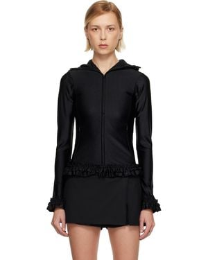 Sandy Liang Parsnip Zip Hoodie - Black