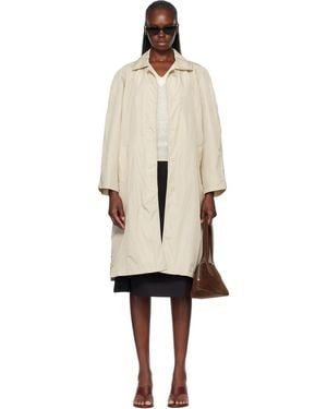 NOTHING WRITTEN Urban Nylon Trench Coat - Black