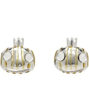 Collina Strada Frog Prince Stud Earrings - Metallic