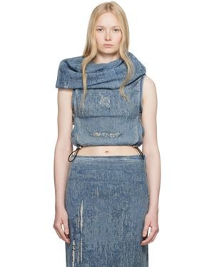 DIESEL ブルー De-Vania-Fsg デニム トップス