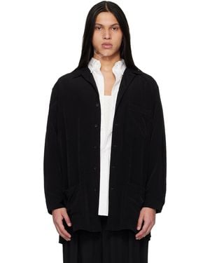 Yohji Yamamoto Ta Tuxedo Pockets Shirt - Black