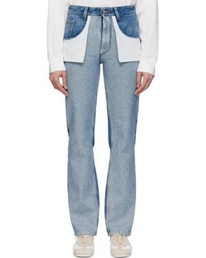 MM6 by Maison Martin Margiela ブルー ストレートレッグ ジーンズ