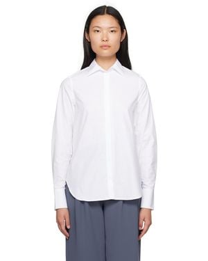 Mark Kenly Domino Tan Bertine Shirt - White