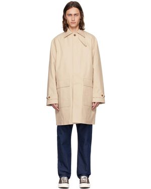 Maison Kitsuné Button Coat - Black