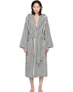 Tekla Terry Hooded Bathrobe - Black