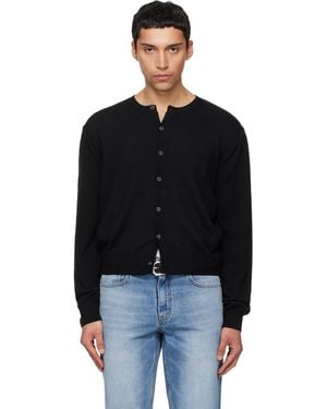 Tonywack Super Fine Wool Crew-Neck Cardigan - Black