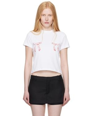 Sandy Liang Bow Ame T-Shirt - Black