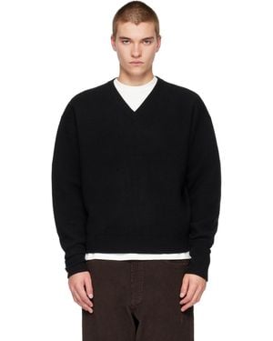 Studio Nicholson Loch Knit Sweater - Black
