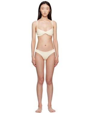 Haight Bikini Monica Blanc Cassé À Bretelles Réglables - Noir