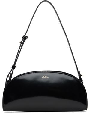 A.P.C. Demi-lune Shoulder Bag - Black