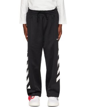 Off-White c/o Virgil Abloh キッズ｜ブラック Off Helvetica ラウンジパンツ