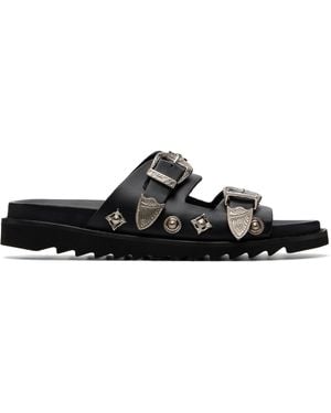 Toga Virilis Buckle Sandals - Black