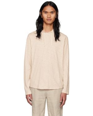 Vince テクスチャード フーディ - ナチュラル