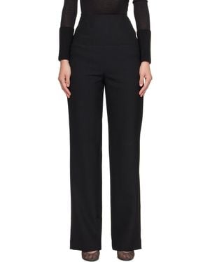 Alaïa Light Tailored Wool Pants - Black