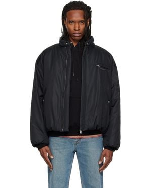WOOYOUNGMI Insulated Logo Jacket - Black