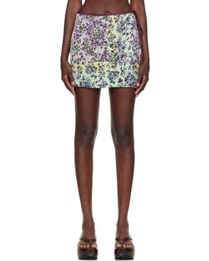 Dries Van Noten Printed Wrap Miniskirt - Multicolour