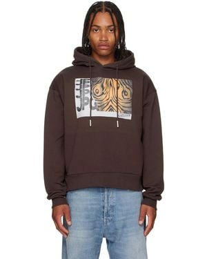 Jean Paul Gaultier Printed Wood Hoodie - Black