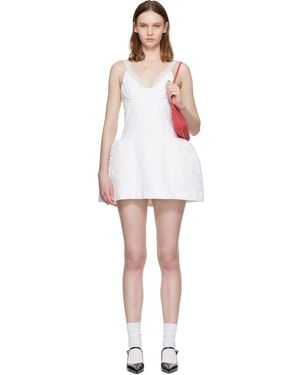 ShuShu/Tong Lace Trim Bustier Minidress - Black