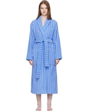 Tekla Terry Classic Bathrobe - Blue