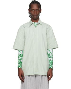 Dries Van Noten Striped Shirt - Green