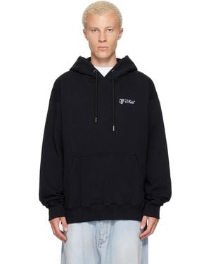 Off-White c/o Virgil Abloh Script Logo Skate Hoodie - Black