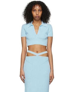 Anna October Blue Sicily Polo - Multicolour