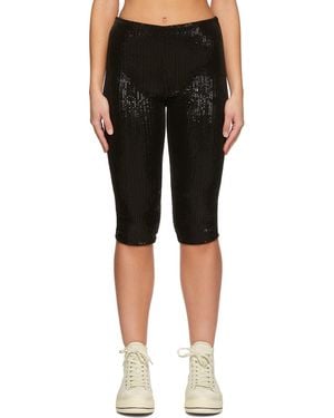 we11done Sequin Shorts - Black