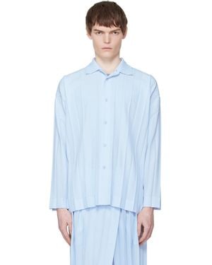 Homme Plissé Issey Miyake Edge Ensemble Shirt - Blue