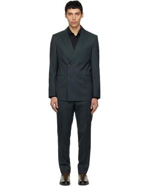 BOSS Slim-Fit Virgin Wool Suit - Black