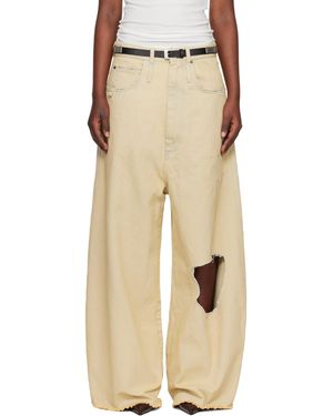 Lu'u Dan Off- Dumpster Denim Jeans - Natural