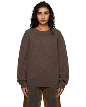 Acne Studios Pull Brun En Cachemire - Marron