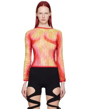 Sinead Gorey Gradient Long Sleeve T-Shirt - Orange