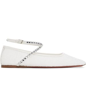 AMINA MUADDI Ane Lace Ballerina Flats - Black