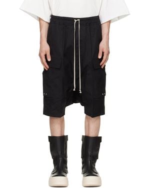 Rick Owens Tower Pods Cargo Shorts - Black