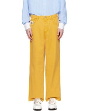 Bode Yellow Knolly Brook Pants