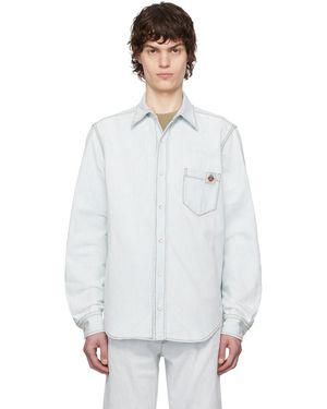 Bally Faded Denim Shirt - White