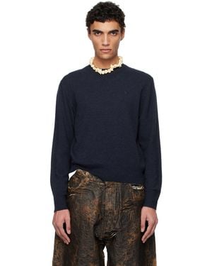 Acne Studios ネイビー ヤク ウール セーター - ブルー
