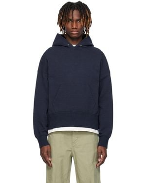Visvim ネイビー Court P.O. フーディ - ブルー